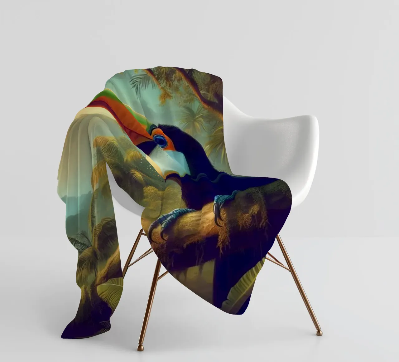 TOUCAN coperta in pile da RUBIANT ART