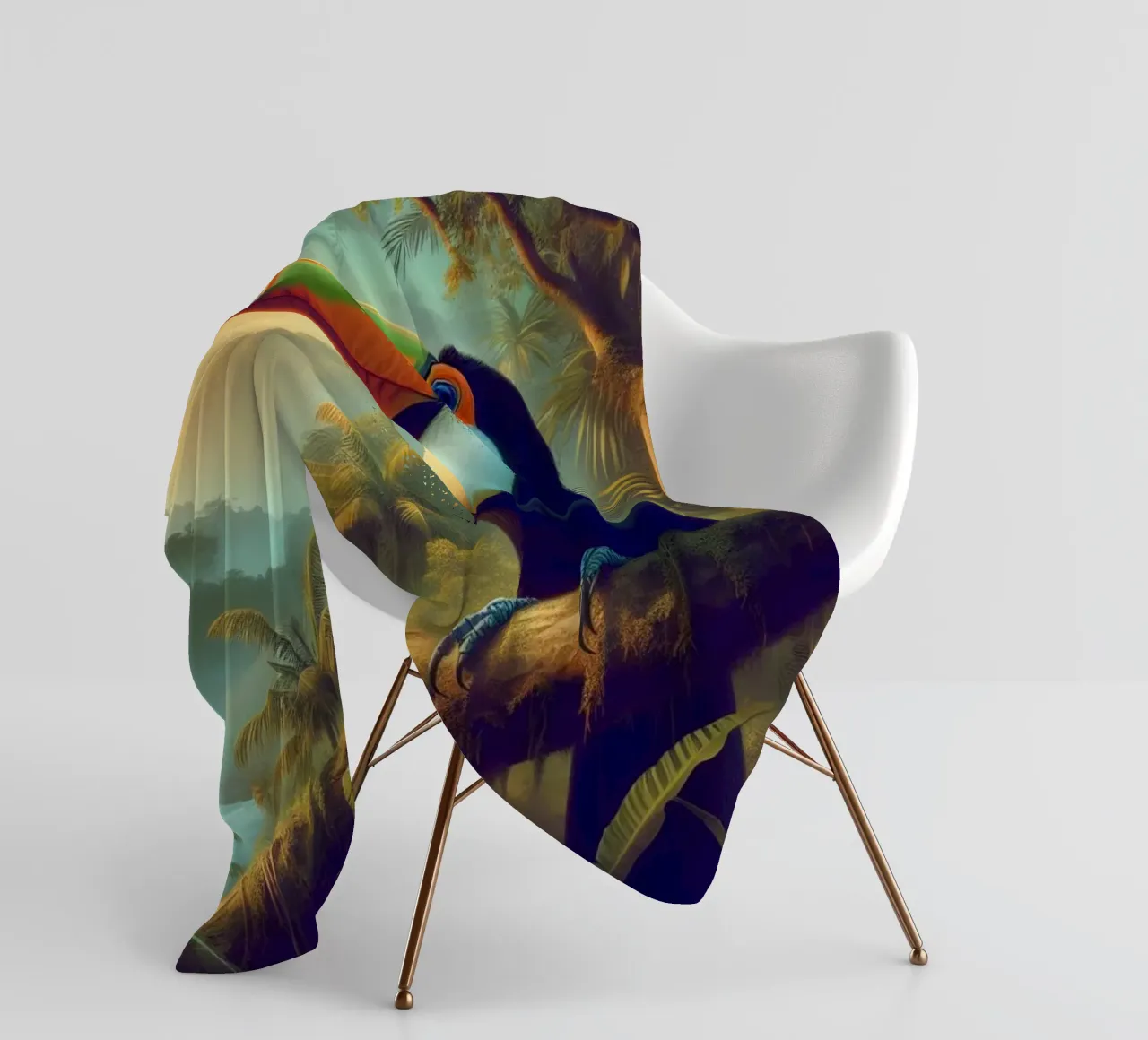 TOUCAN coperta in pile da RUBIANT ART