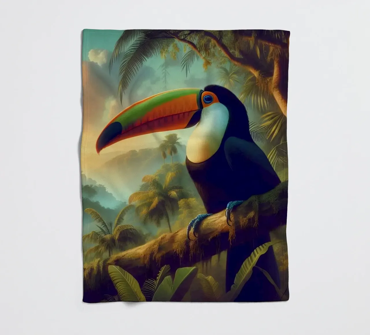 TOUCAN coperta in pile da RUBIANT ART