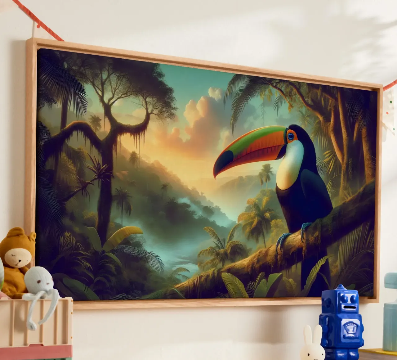TOUCAN tela da RUBIANT ART