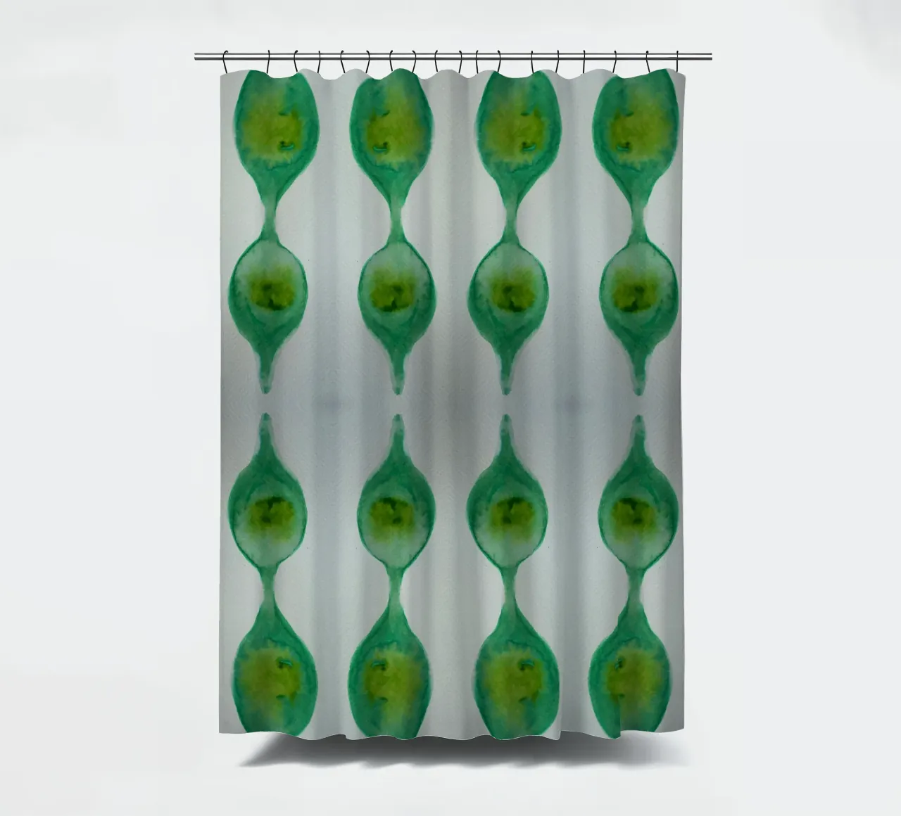 Abstract groen douchegordijn van Teresa André