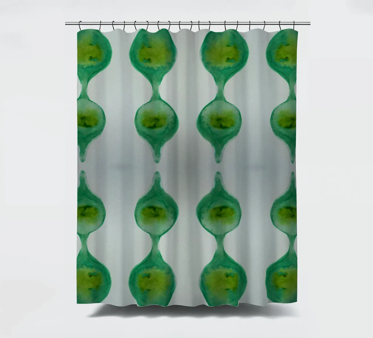 Abstract groen douchegordijn van Teresa André