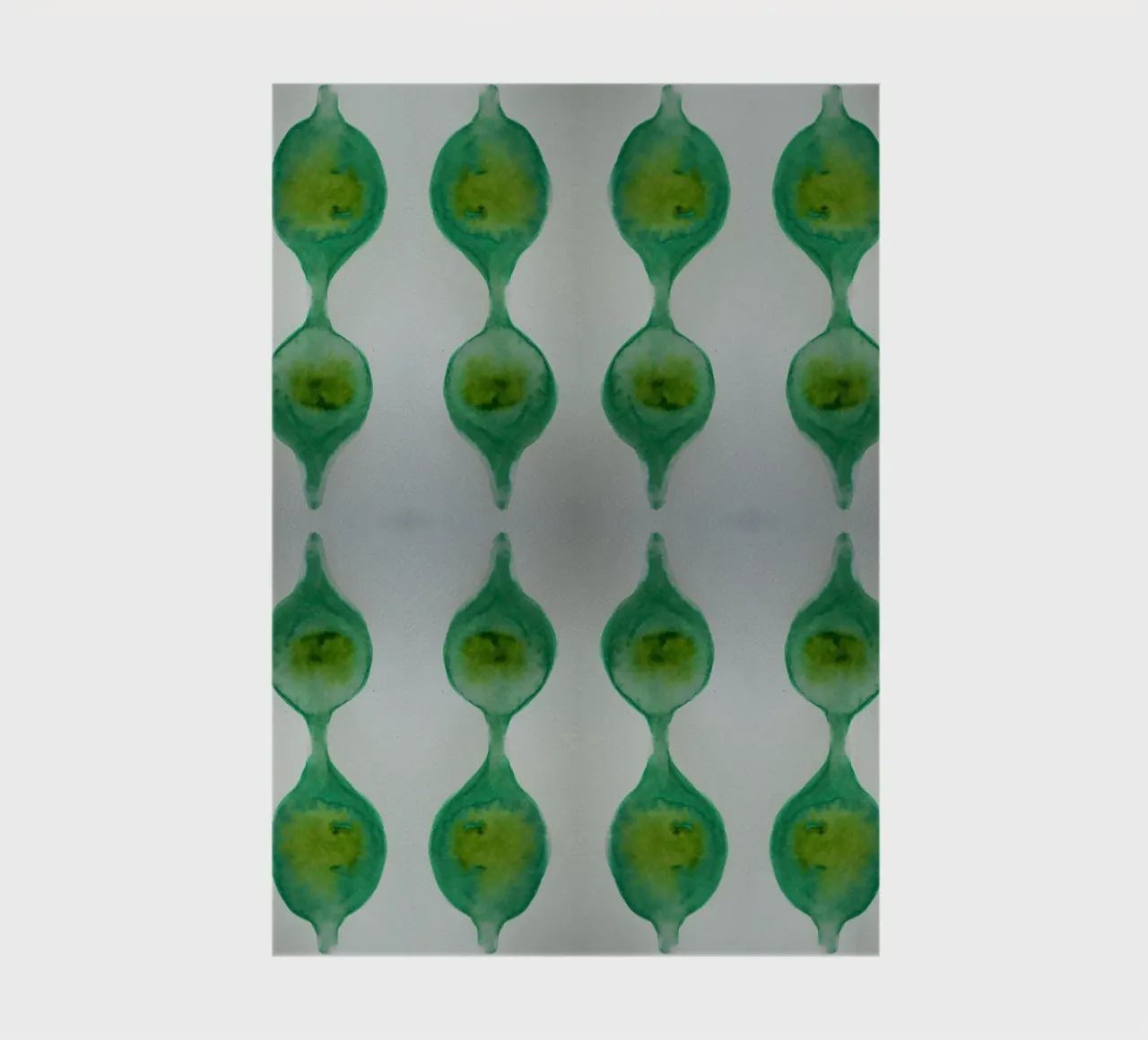 Abstract green notebook by Teresa André