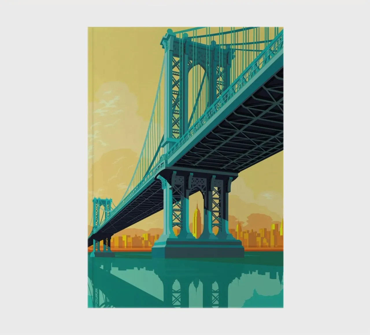 Manhattan Bridge New York City notebook by Remko Heemskerk