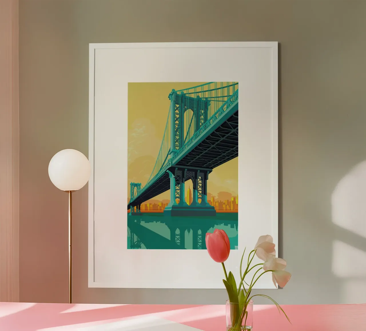 Manhattan Bridge New York City hahnemühle by Remko Heemskerk