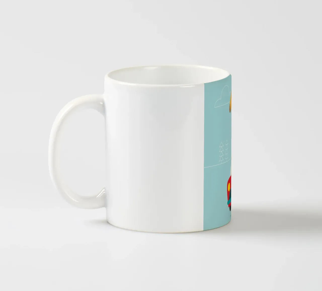 Giraffa e leone tazza in ceramica da Looks n Brains