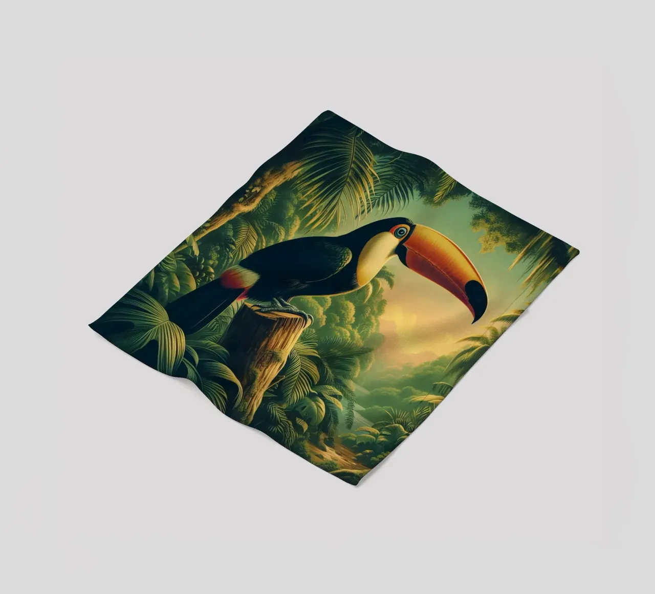 TOUCAN coperta in pile da RUBIANT ART