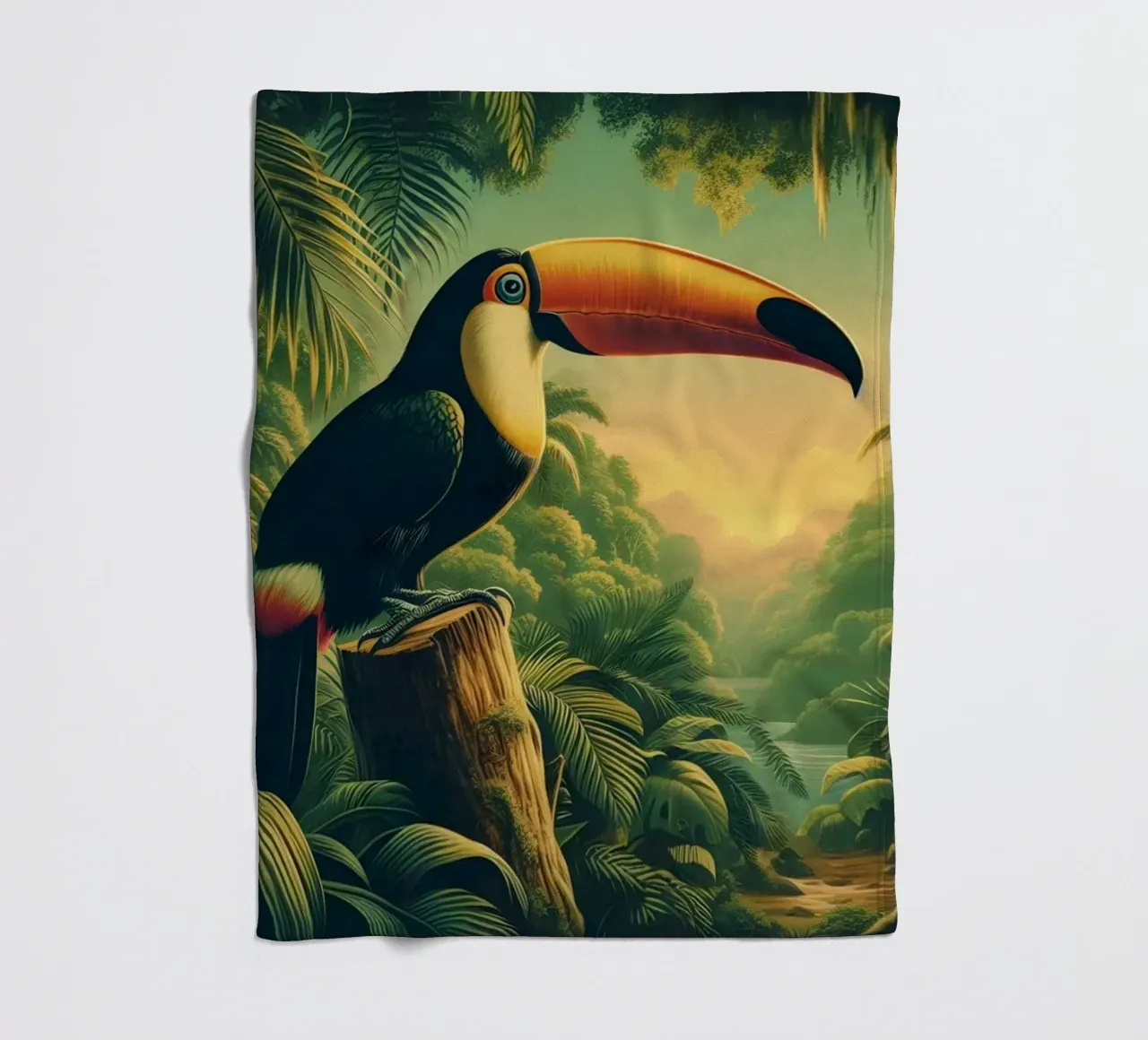 TOUCAN coperta in pile da RUBIANT ART