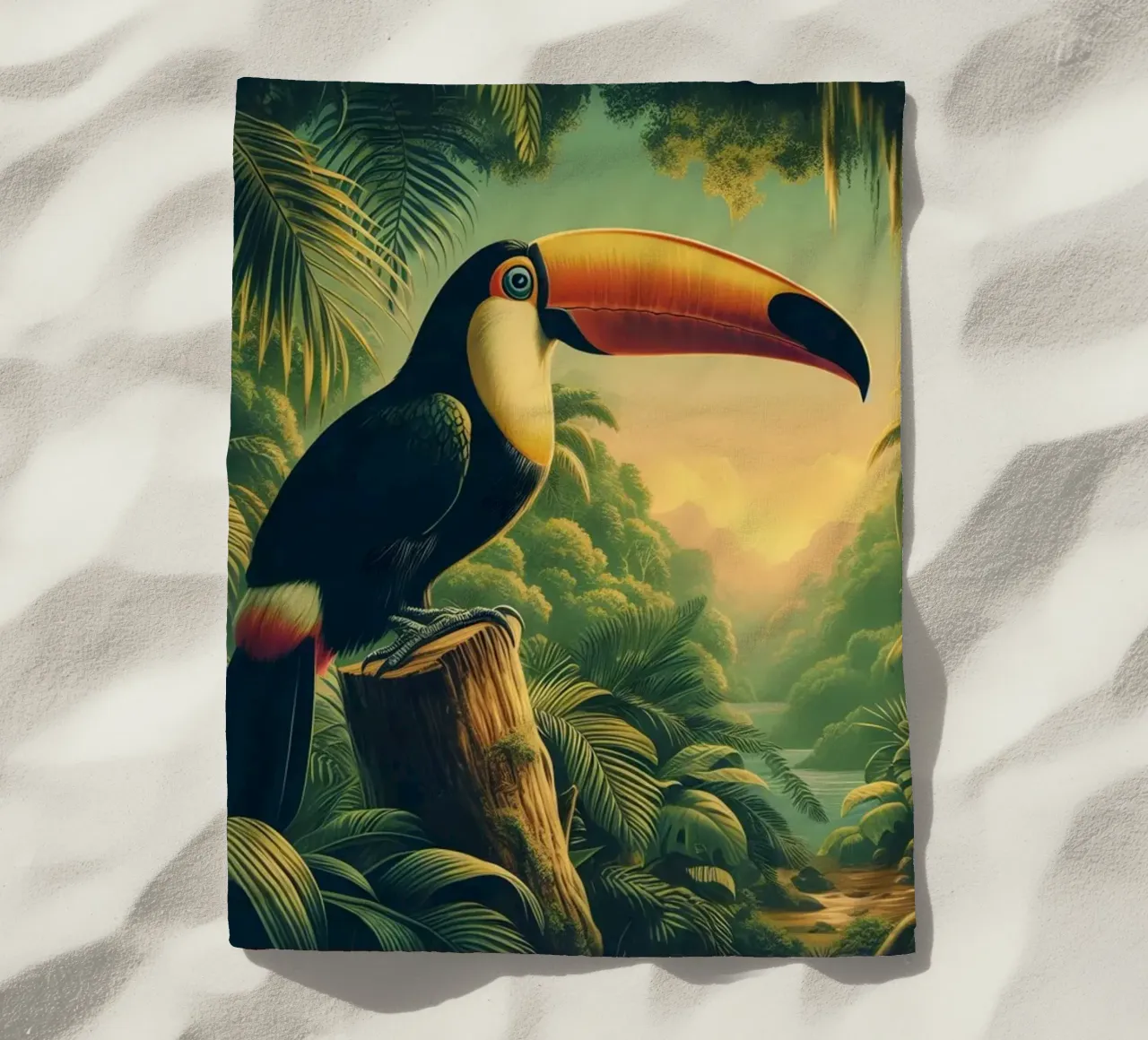 TOUCAN telo mare da RUBIANT ART