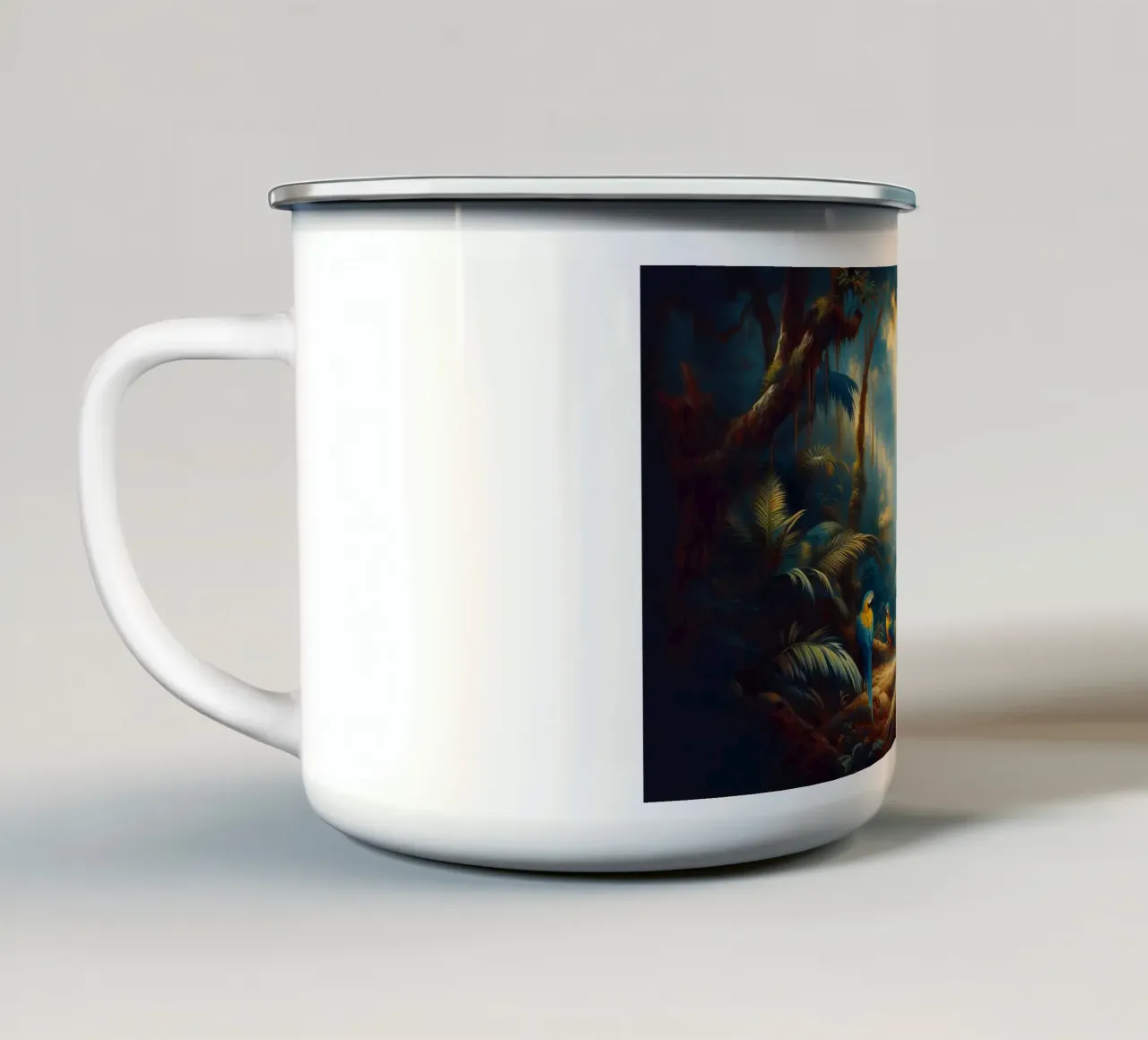 ARA BLU tazza in smalto da RUBIANT ART
