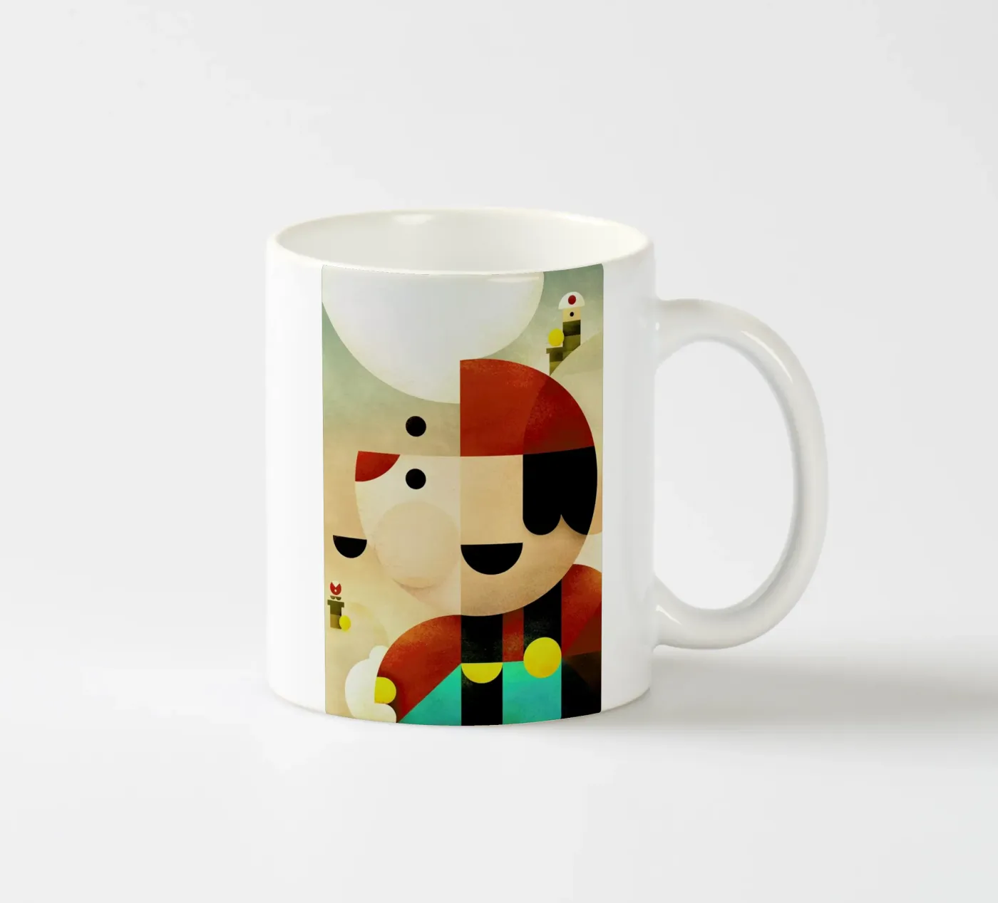 Mario ceramic mug by Antony Squizzato