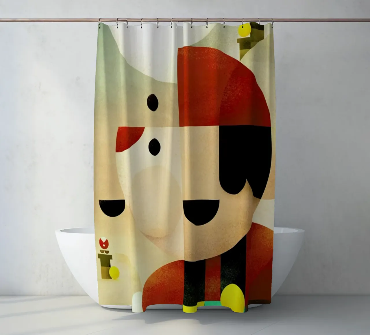 Mario shower curtain by Antony Squizzato