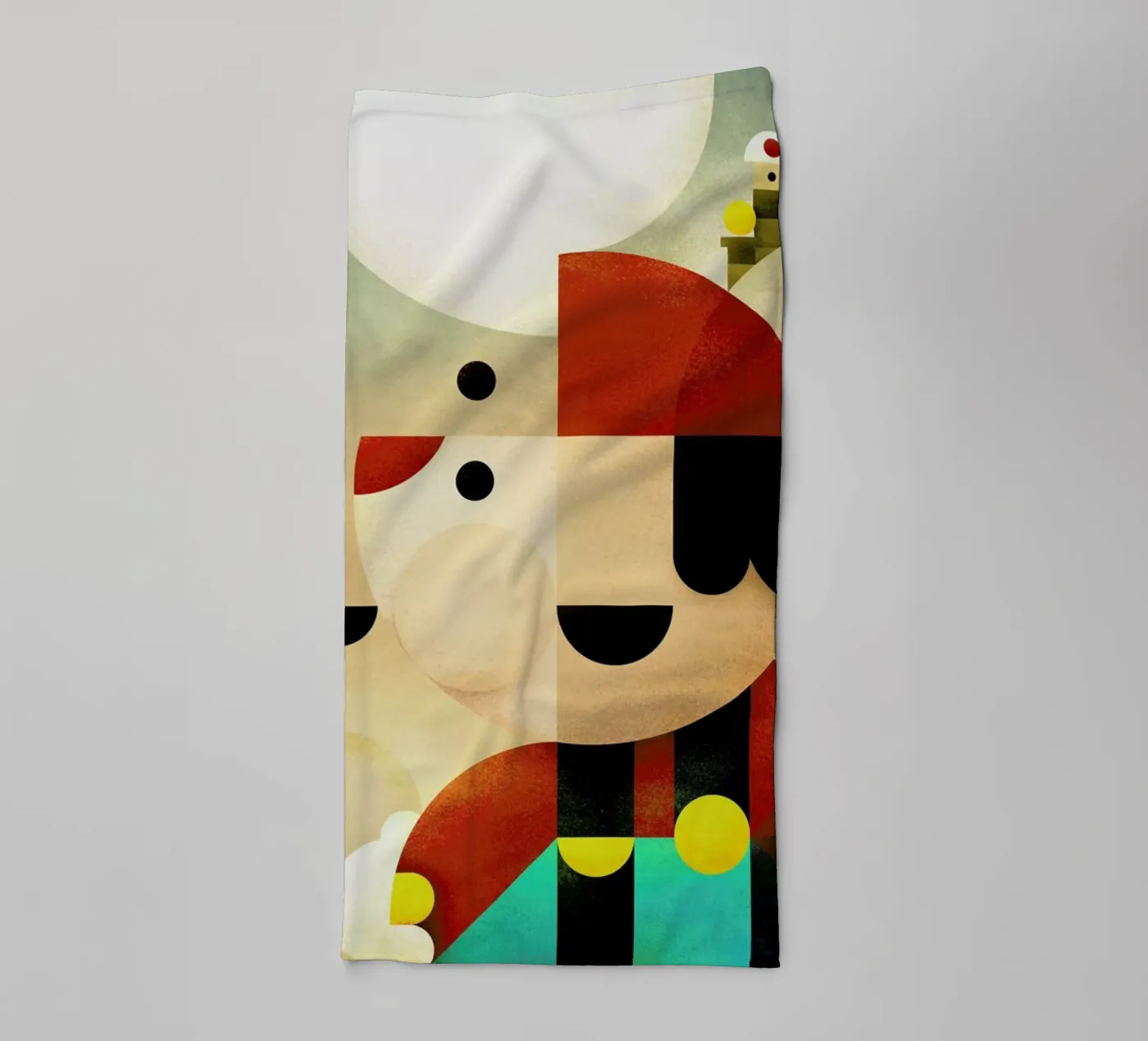 Mario towel by Antony Squizzato