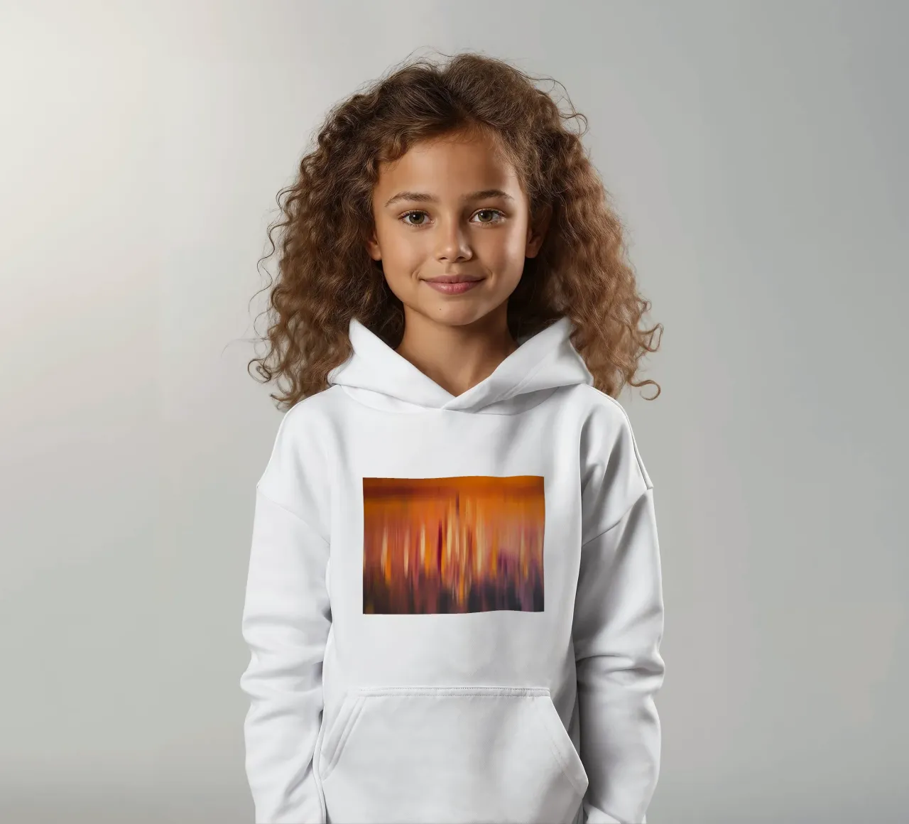 Astratto colorato felpa bambino con cappuccio da Teresa André