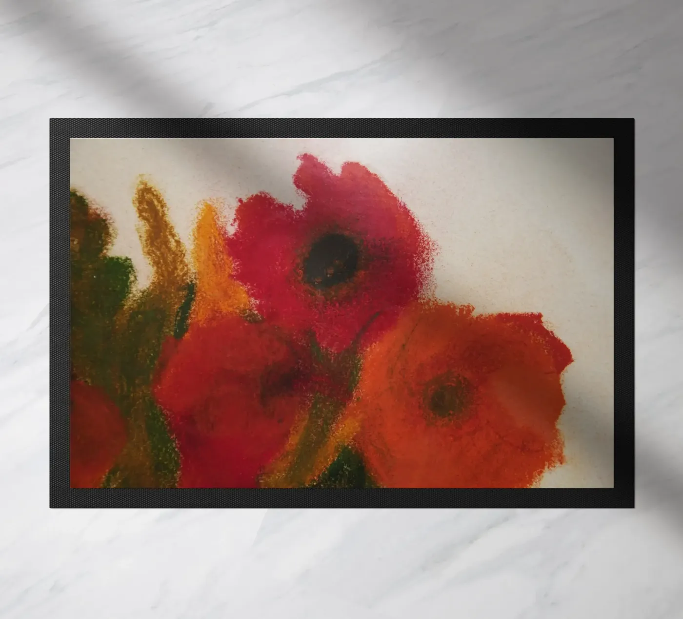 Mohnblumen Fußmatte von Teresa André