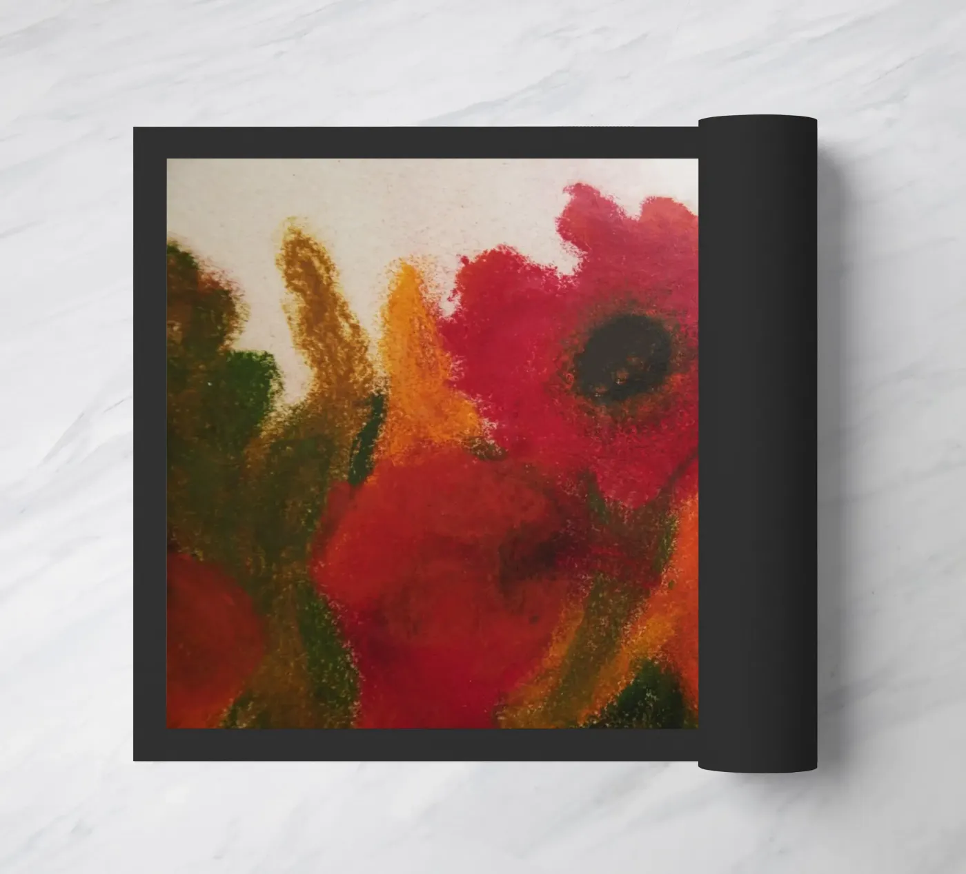 Mohnblumen Fußmatte von Teresa André
