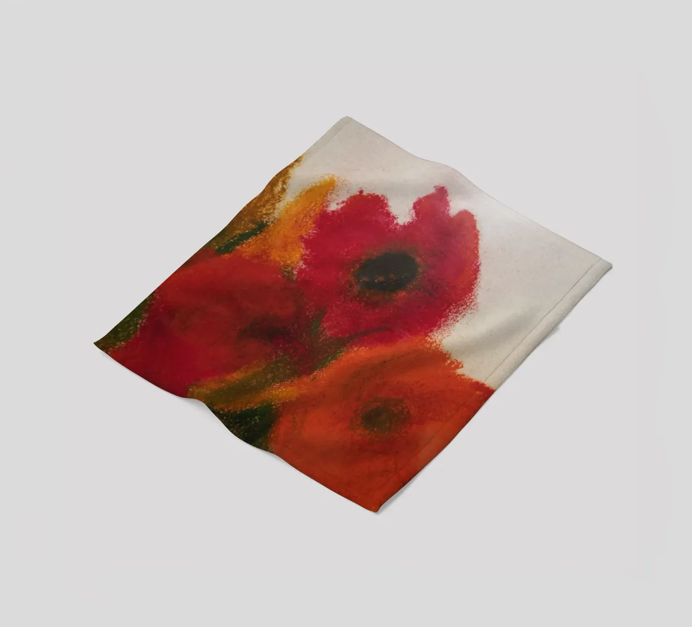 Mohnblumen Fleecedecke von Teresa André