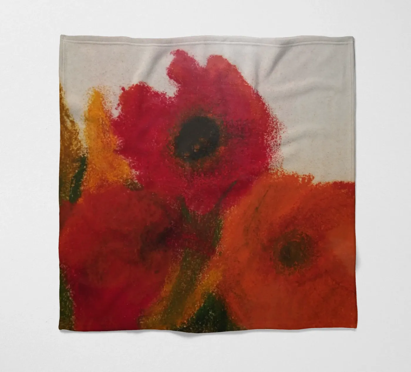 Mohnblumen Fleecedecke von Teresa André