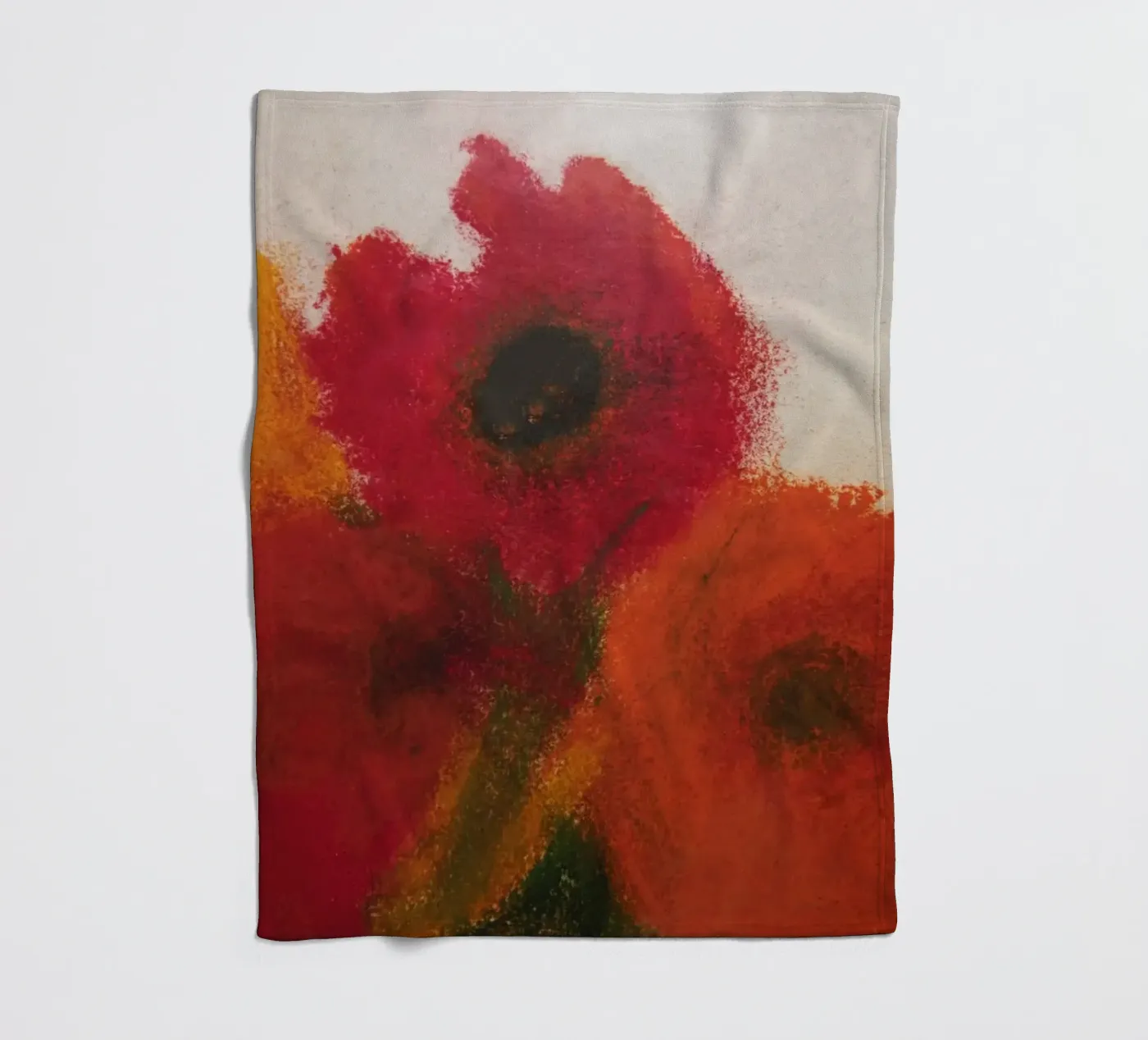 Mohnblumen Fleecedecke von Teresa André