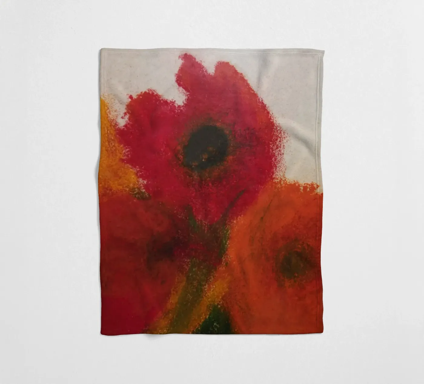 Mohnblumen Fleecedecke von Teresa André
