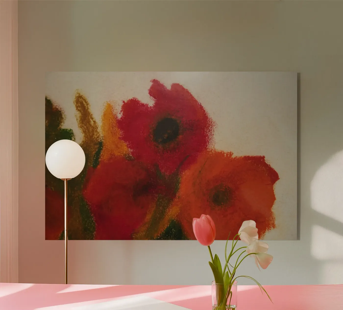 Coquelicots plexiglas de Teresa André