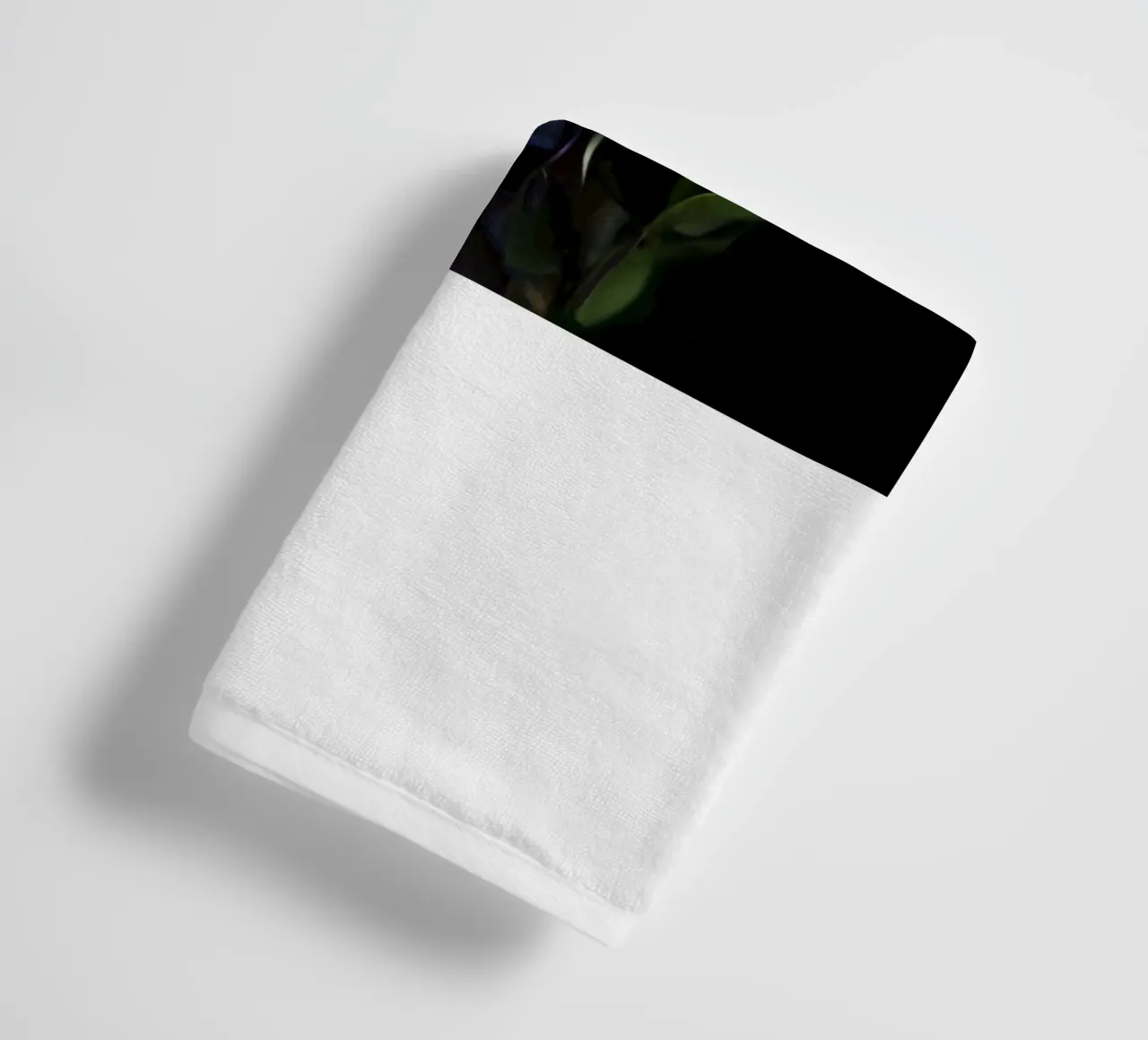 Flower hydrangea blue and green towel by Teresa André