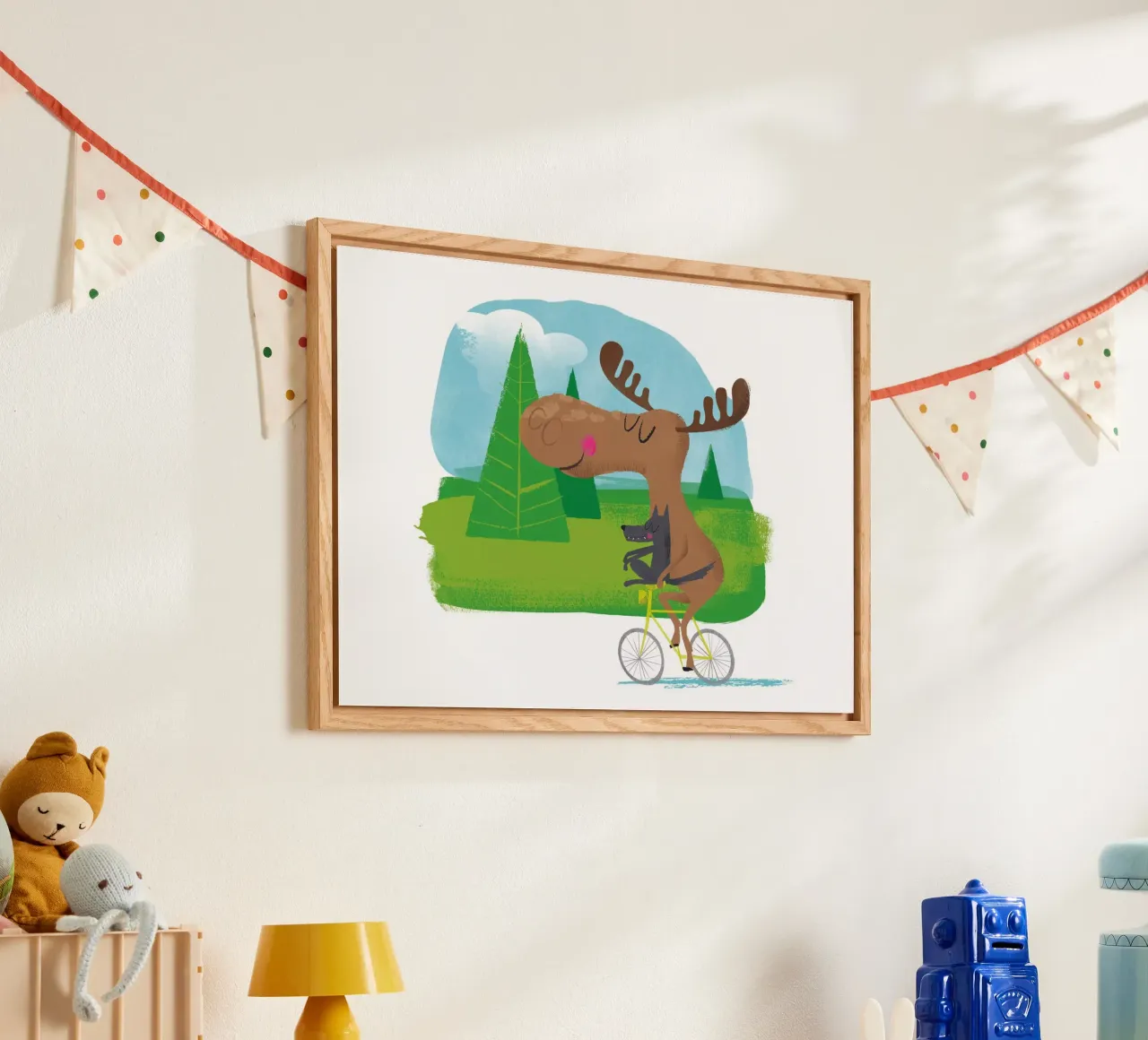 Alce e lupo plexiglass da Looks n Brains