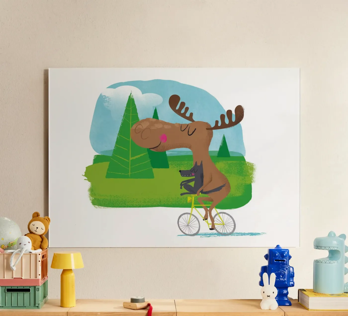 Moose and wolf plexiglas de Looks n Brains