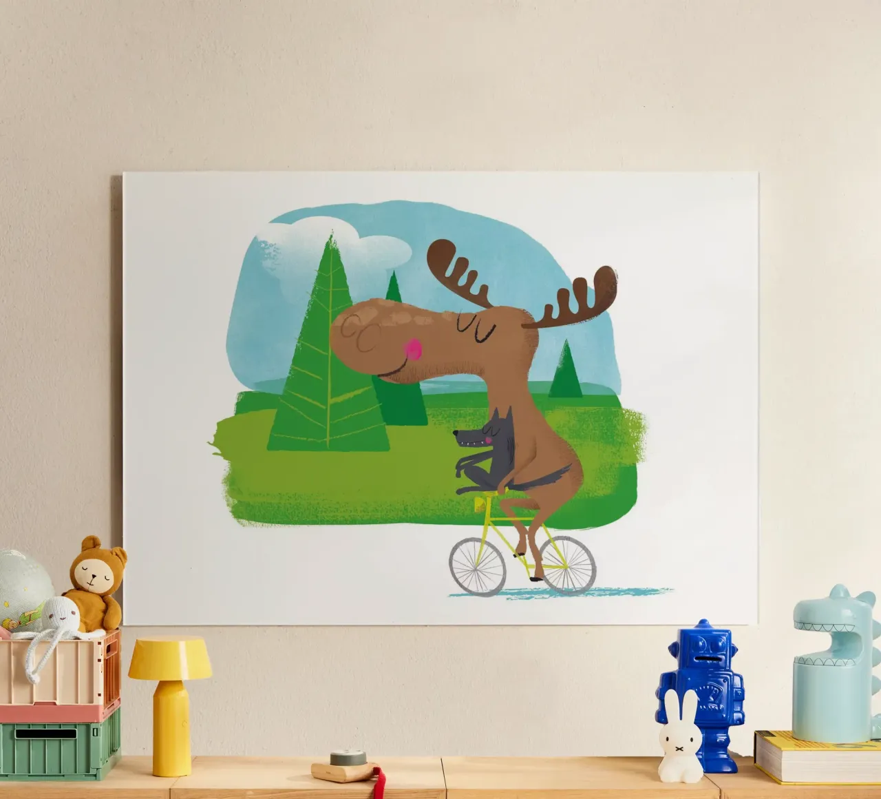 Alce e lupo plexiglass da Looks n Brains