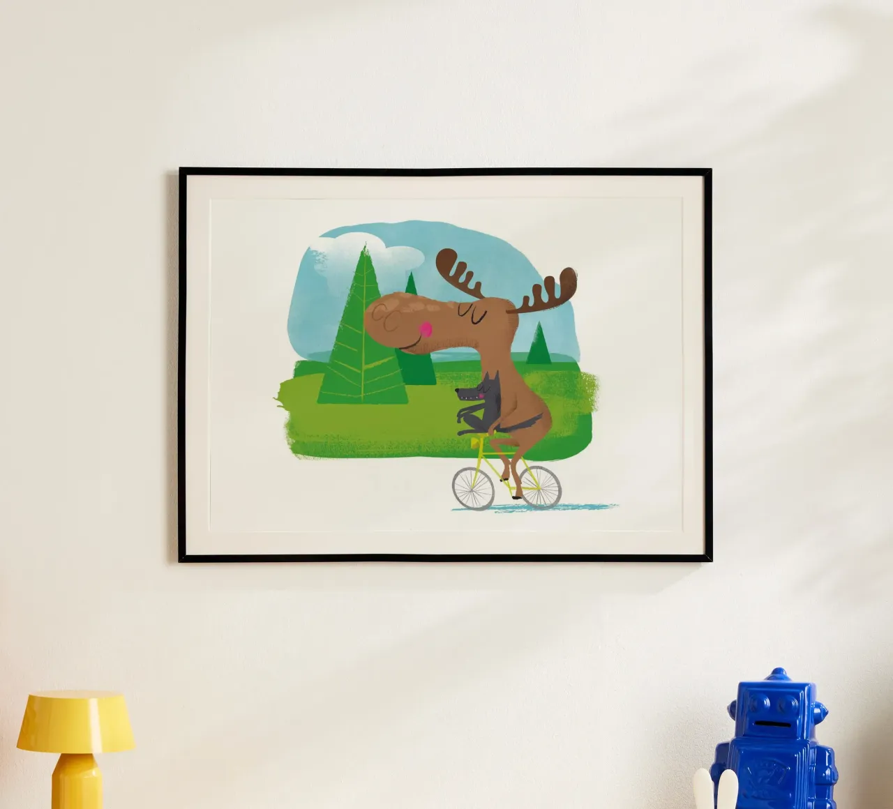 Alce e lupo poster da Looks n Brains