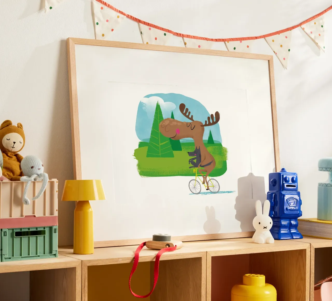 Alce e lupo poster da Looks n Brains