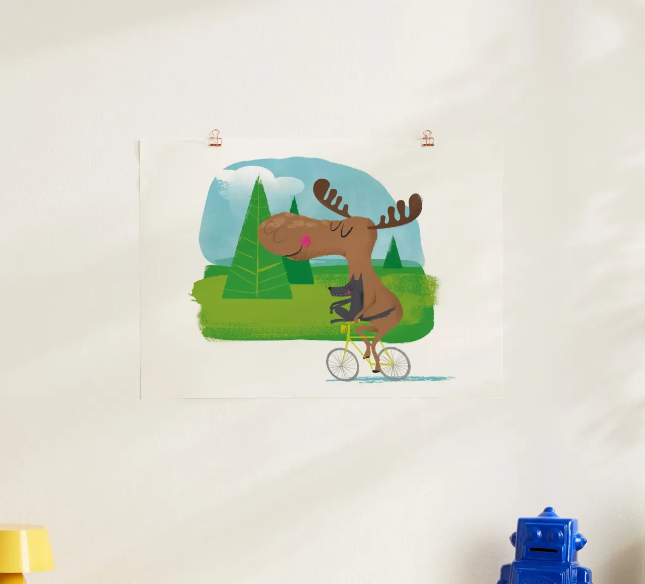 Alce e lupo poster da Looks n Brains