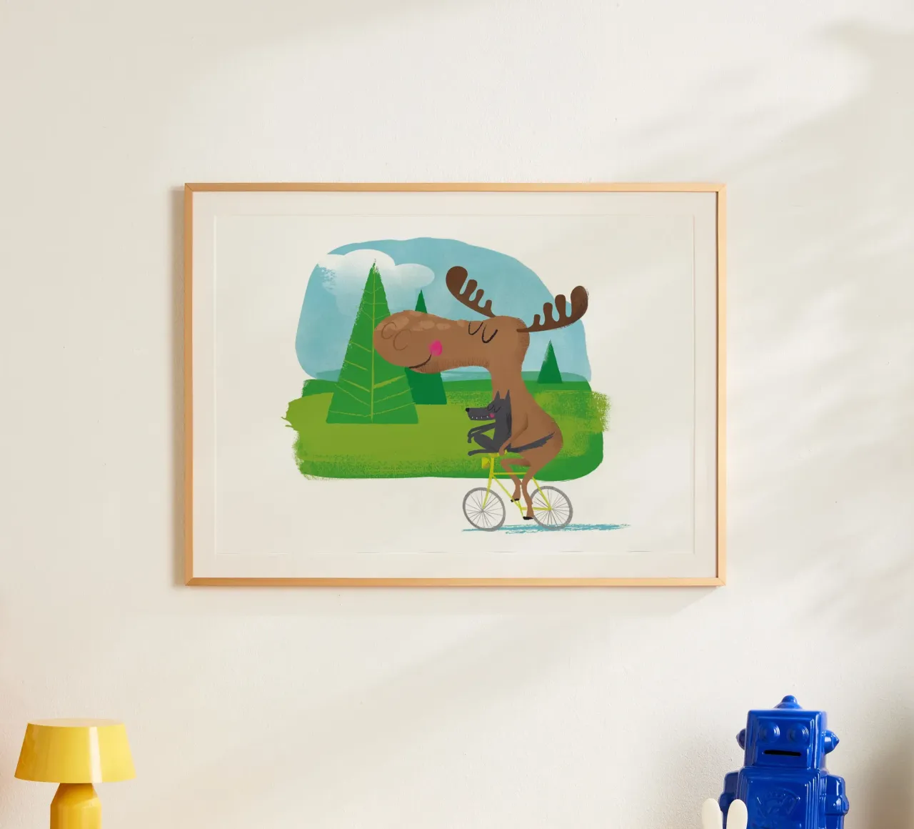 Alce e lupo poster da Looks n Brains