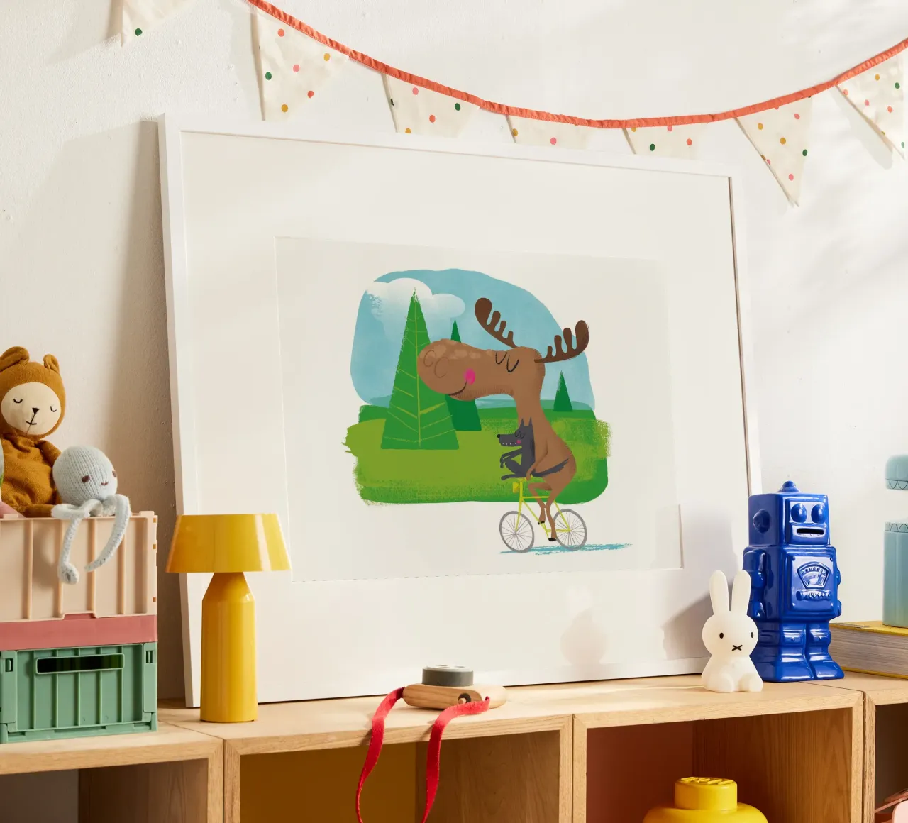 Alce e lupo poster da Looks n Brains