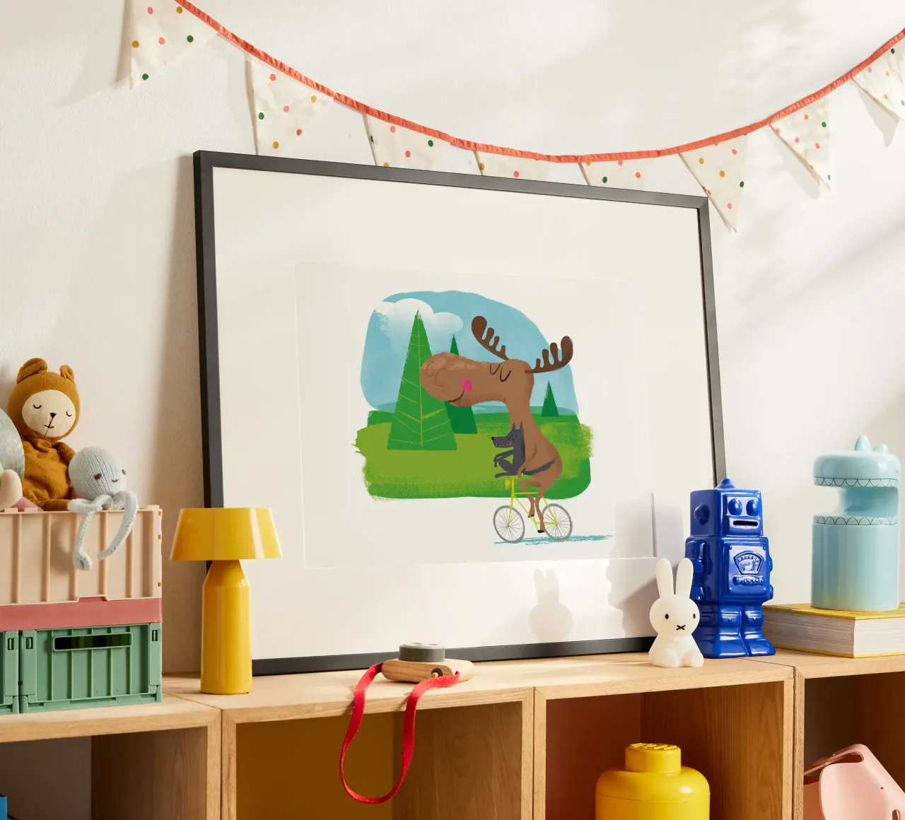 Alce e lupo poster da Looks n Brains