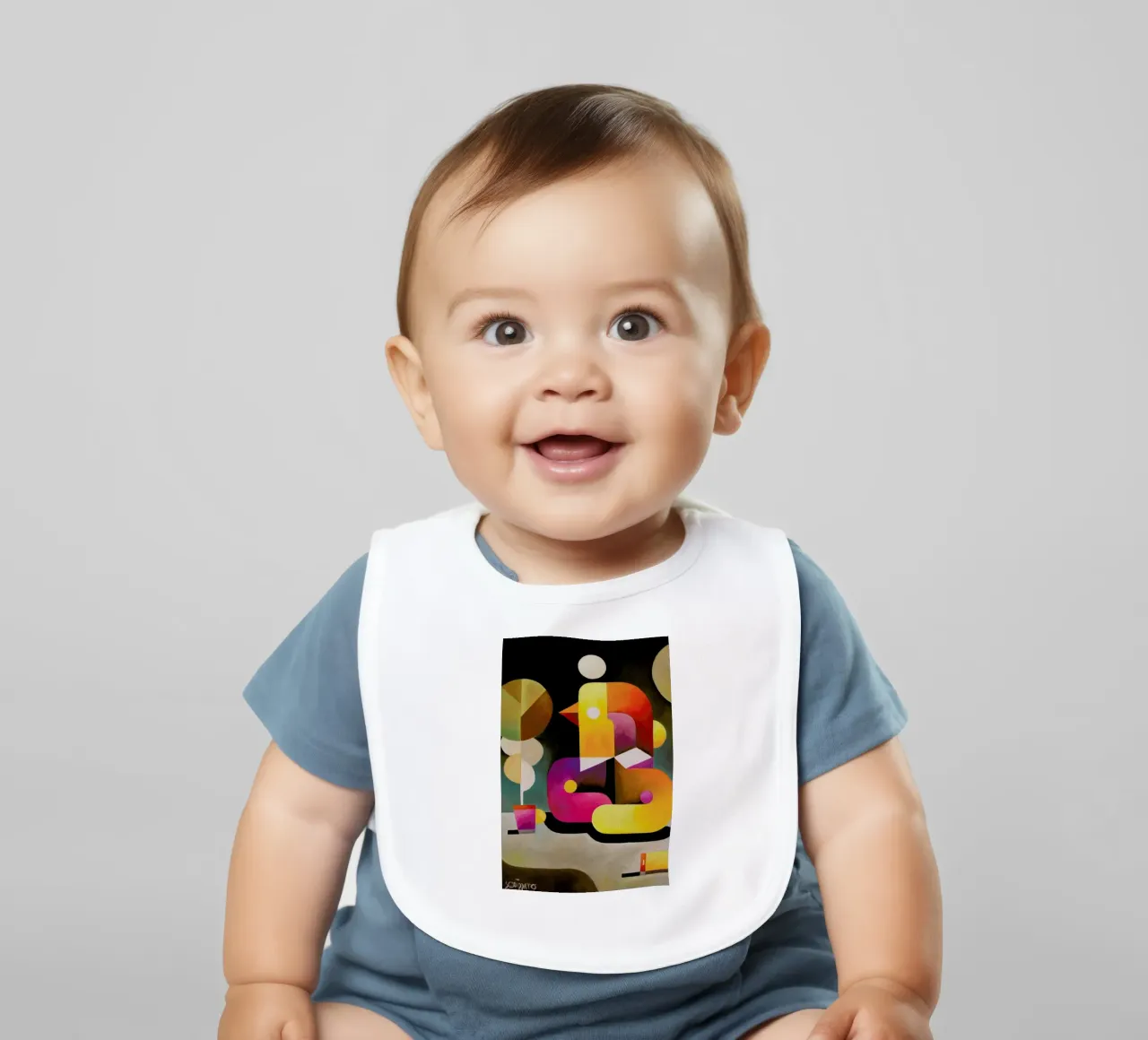 Grandes Attentes baby bib by Antony Squizzato