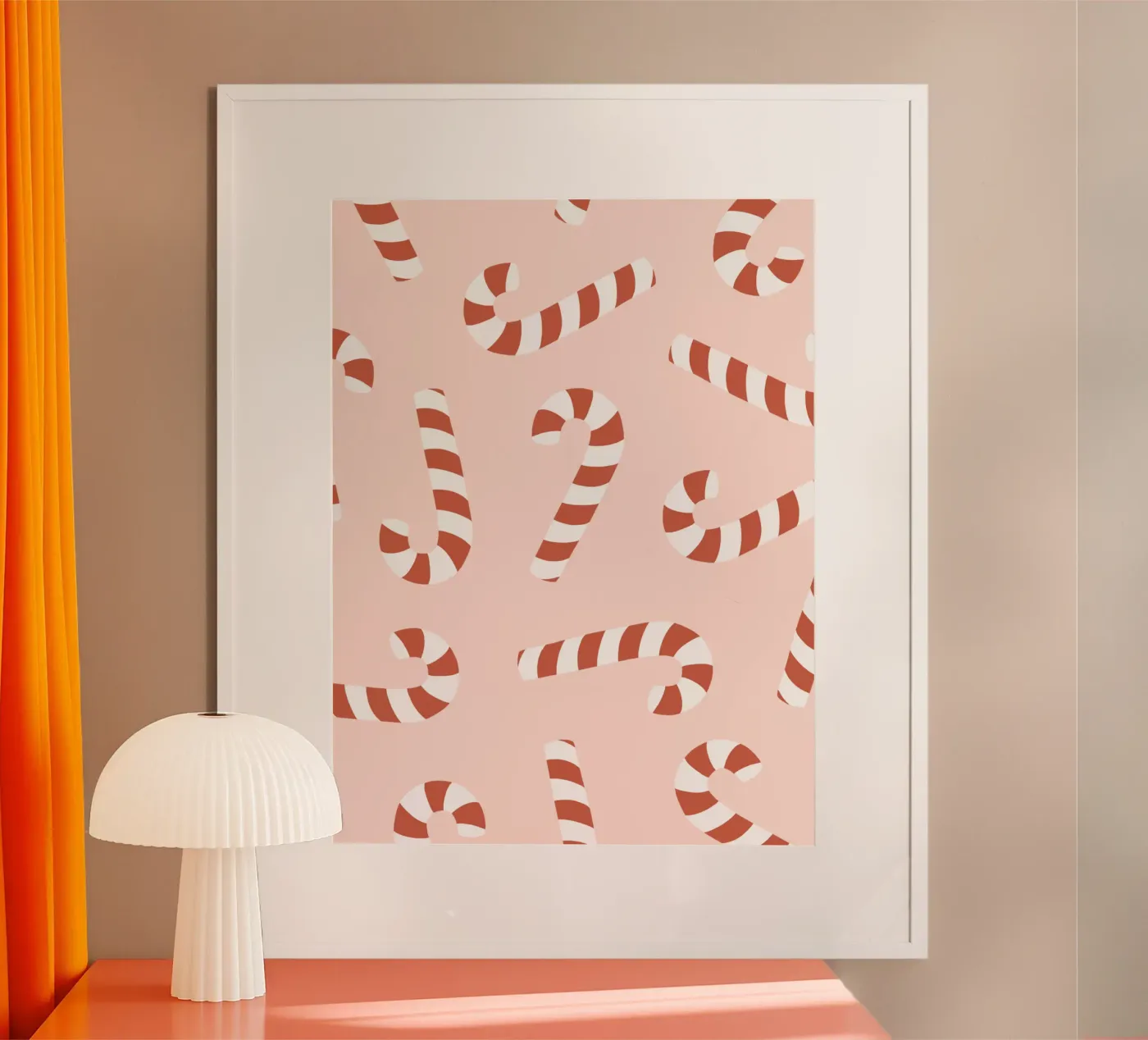 Candy cane poster by we line studio - design