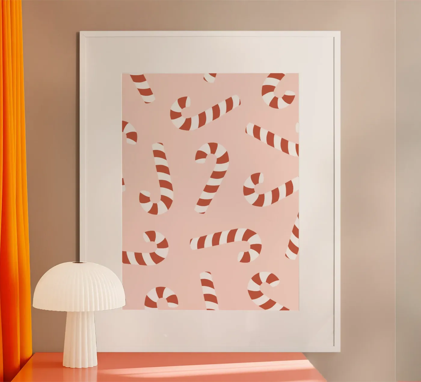 Candy cane poster van we line studio - design