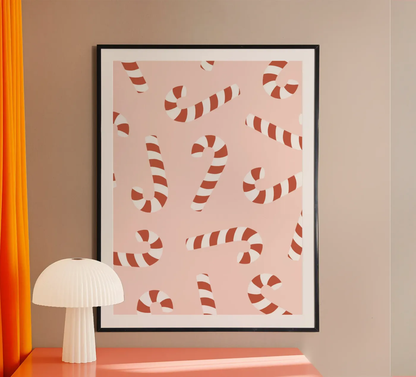 Candy cane poster by we line studio - design
