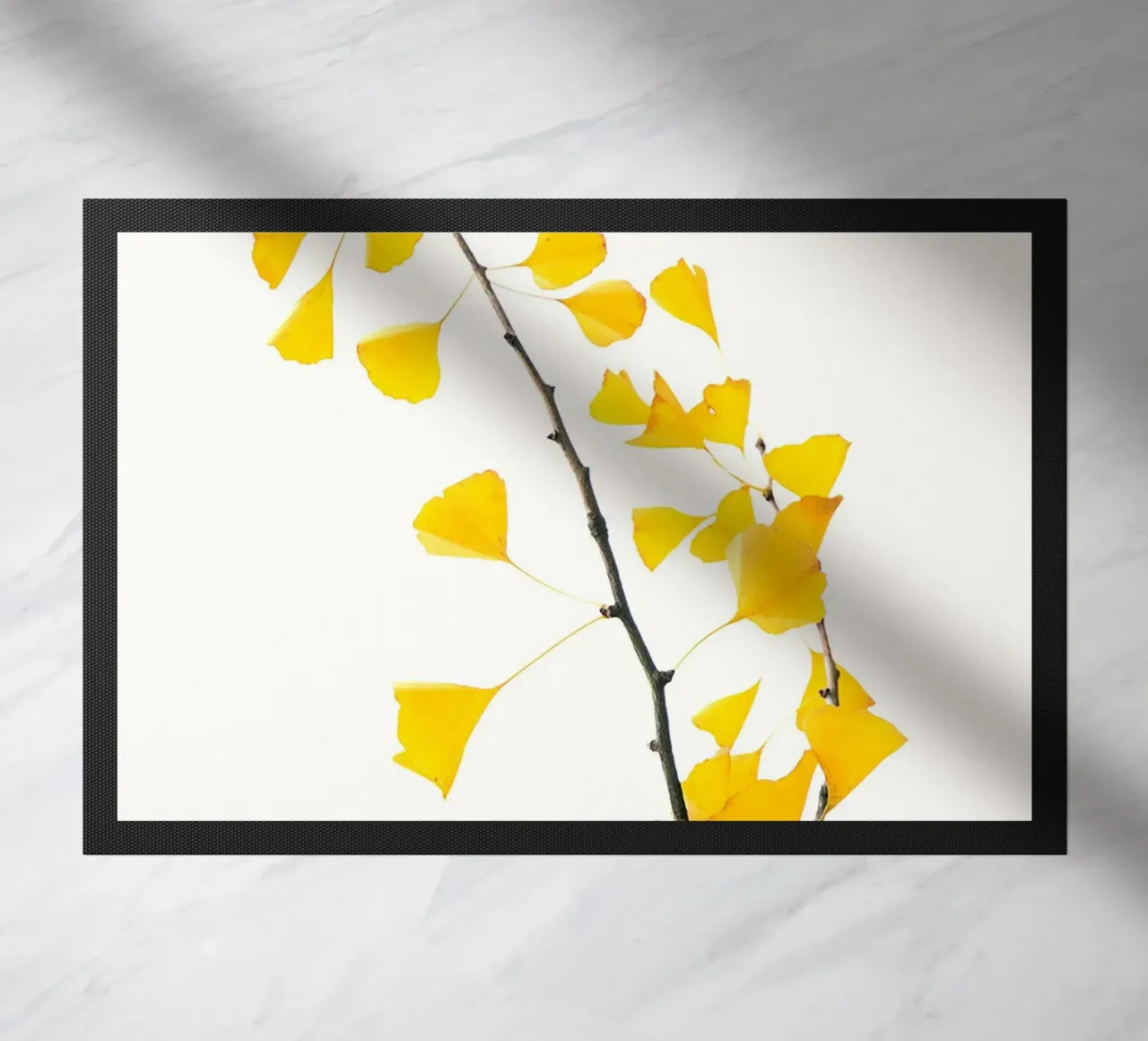 Gingko Biloba-Blätter Fußmatte von Teresa André