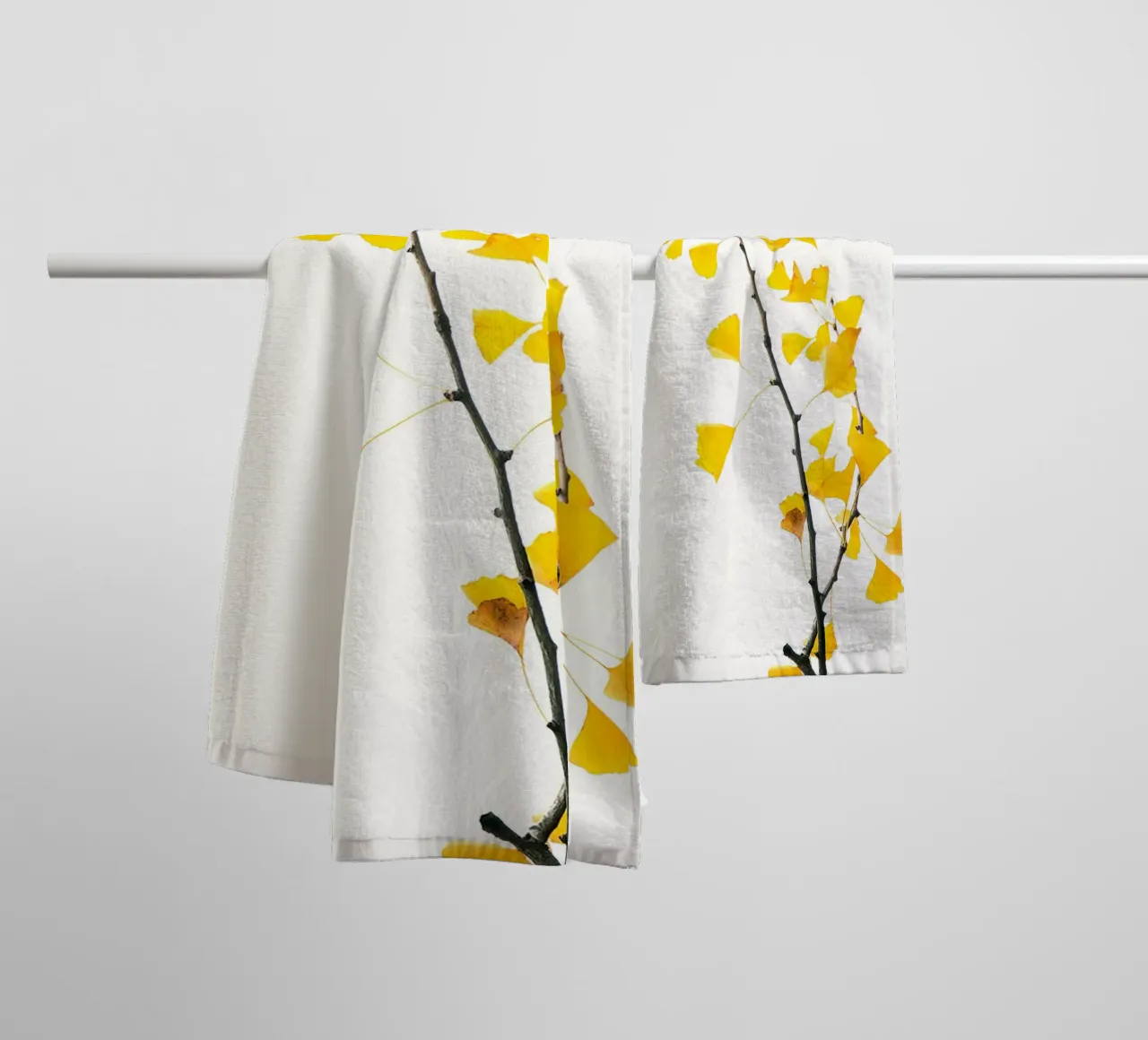 Gingko Biloba Leaves towel by Teresa André