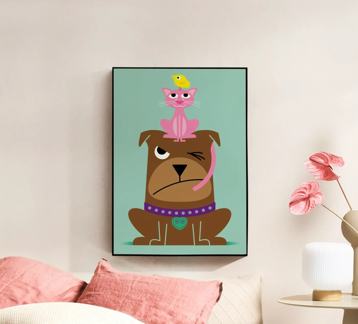 Peace! Acryl-Glas von Looks n Brains