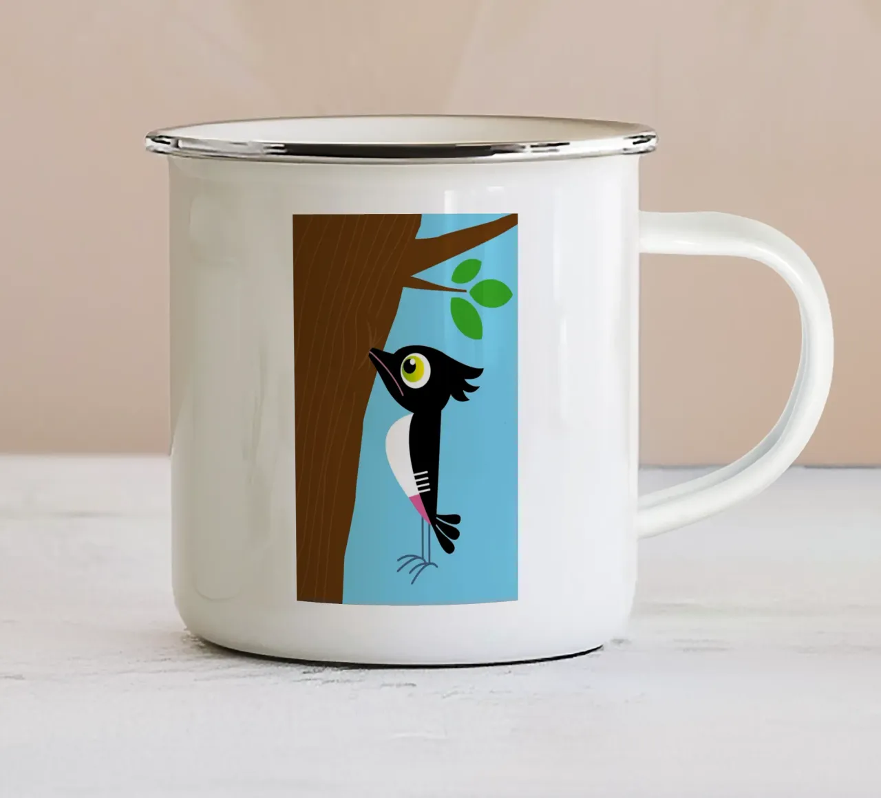 Tieni duro! tazza in smalto da Looks n Brains