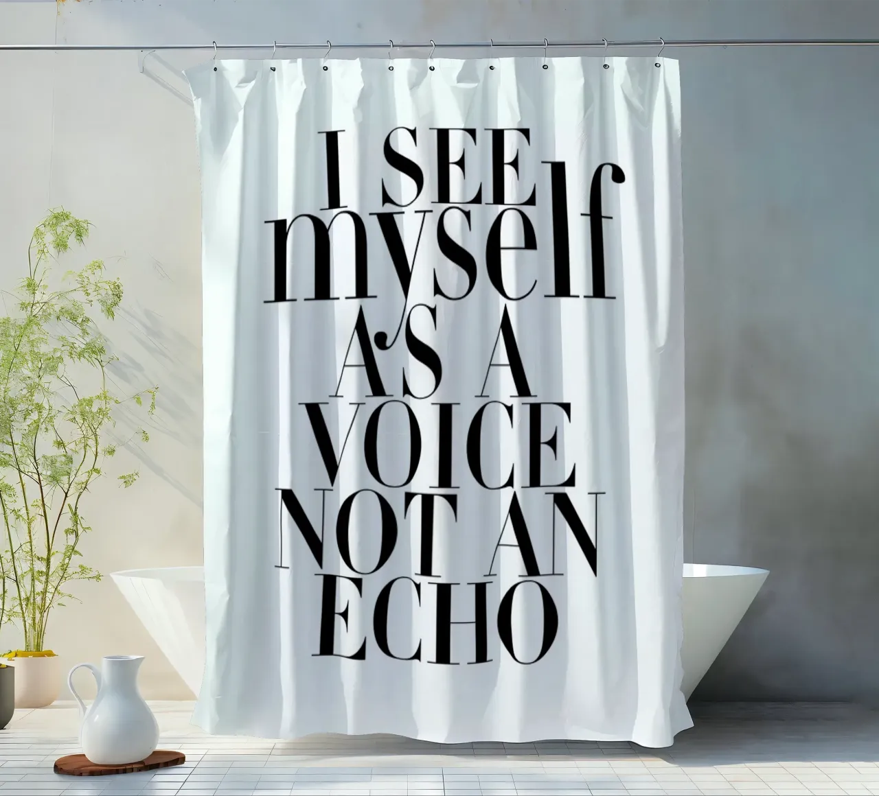 Echo Duschvorhang von FUNKE Lifestyle GmbH