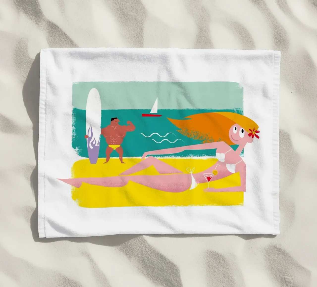 Strand toalla de playa de Looks n Brains