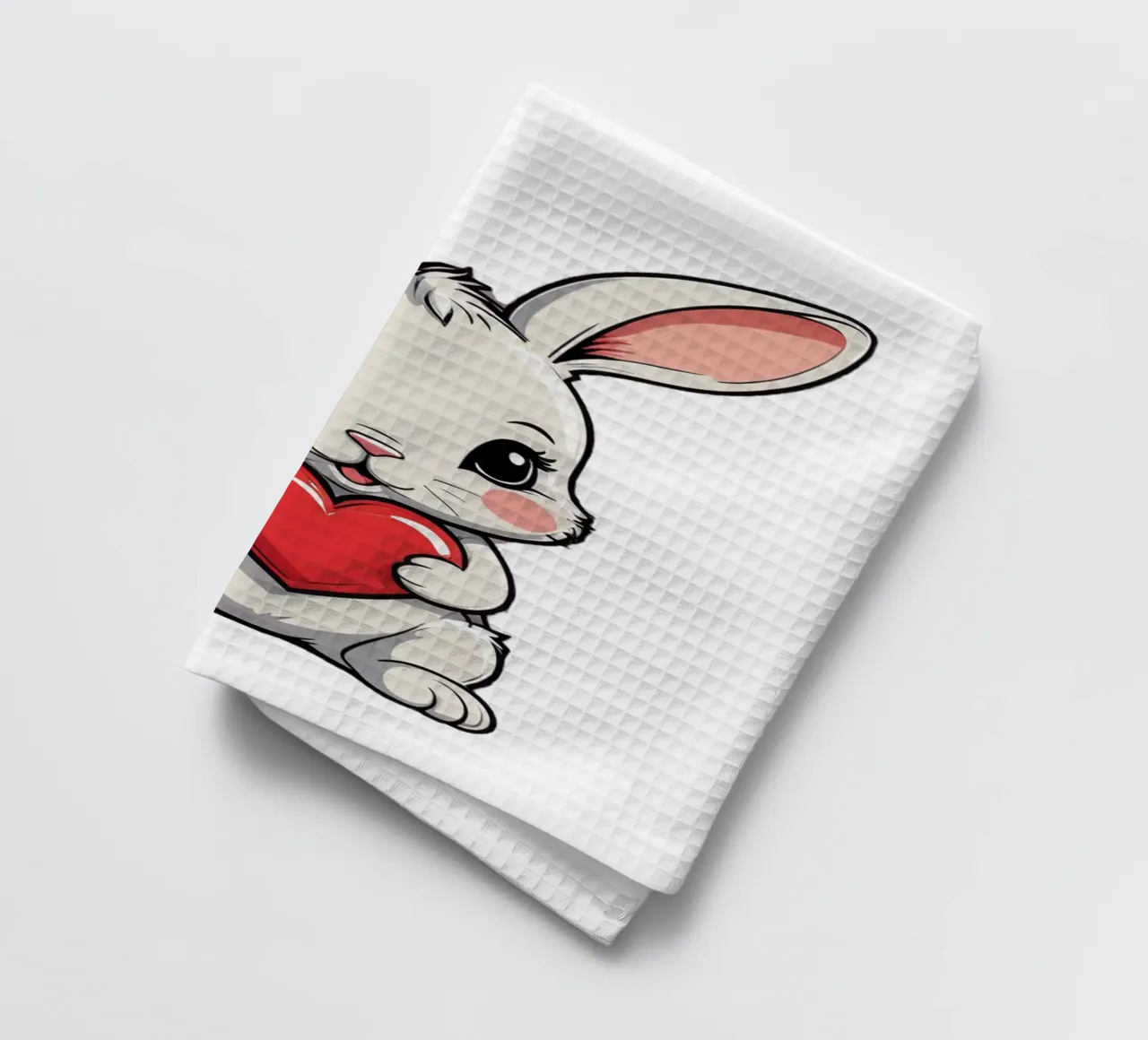 Süßer Hase mit Herz | verliebt | in Liebe | für Paare | Tier canovaccio da cucina da schoenverpacktde