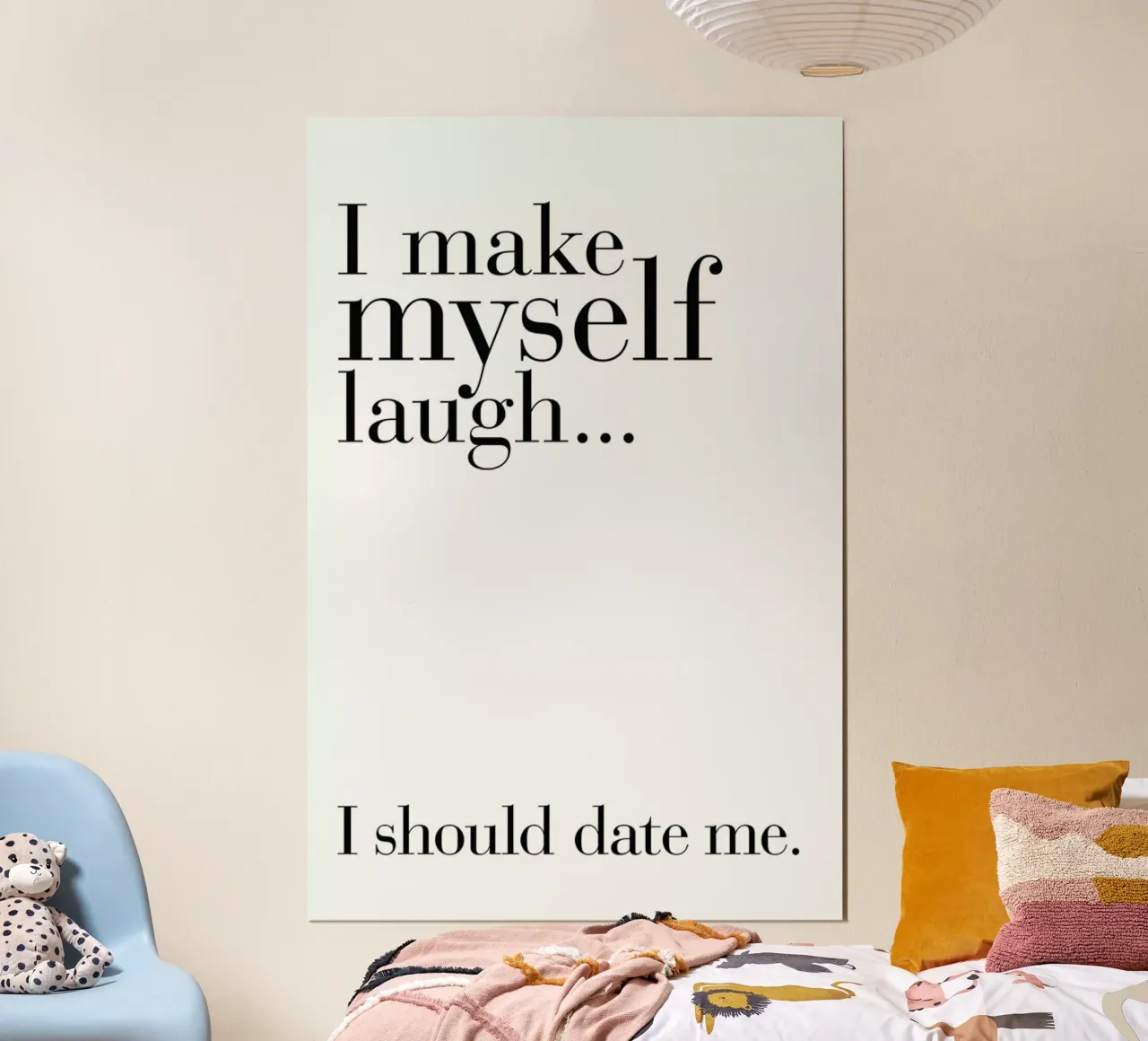 Date me poster con telaio in legno da FUNKE Lifestyle GmbH