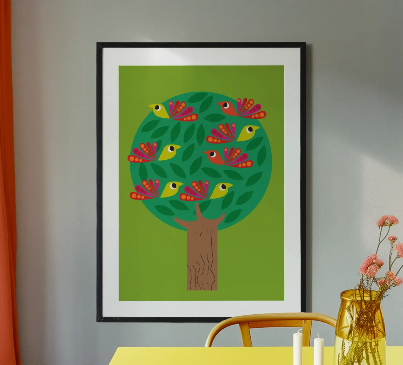 Albero poster con telaio in alluminio da Looks n Brains