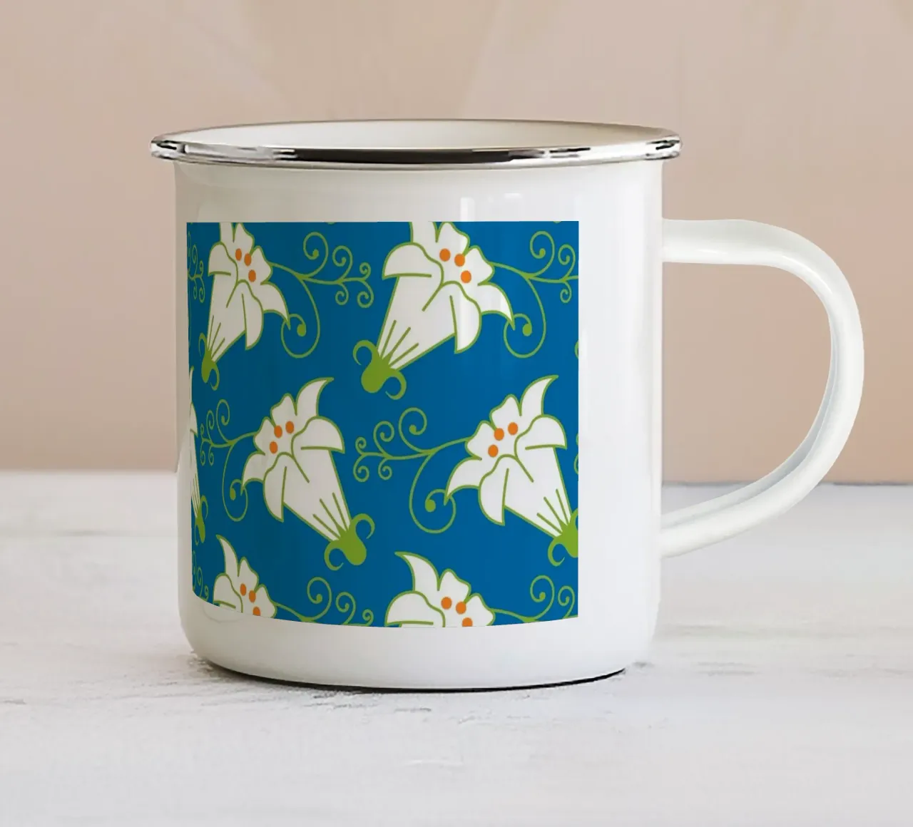 Modello 01 tazza in smalto da Looks n Brains