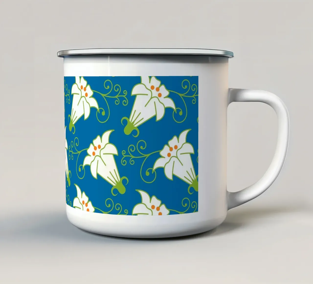 Modello 01 tazza in smalto da Looks n Brains